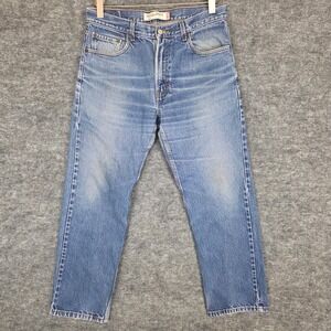 Levi's 505 Jeans Mens W34 L29 Blue Denim Regular Fit Straight Leg Casual